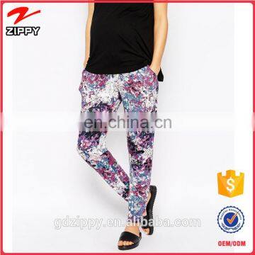 New Fashion Casual Floral Printed Women's Harem Pants Wholesale