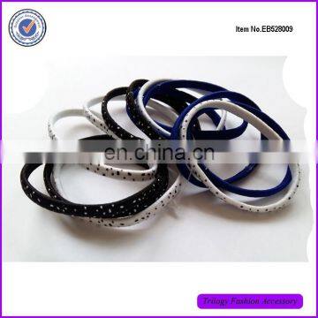 Fashion Flat Custom Logo Hair Elastic Band For Promotion
