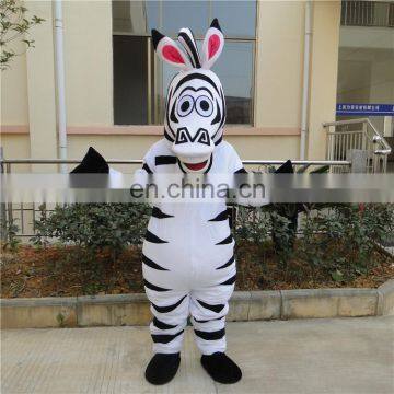 Factory direct sale customized 2 person zebra mascot costume