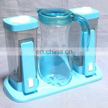 PS plastic oil,vinegar salt and pepper set