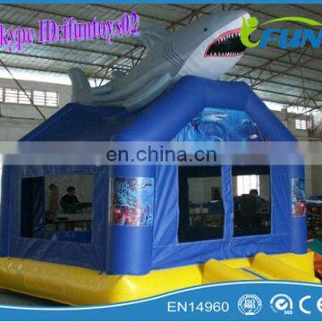 inflatable shark bouncer/shark inflatable bouncer house/inflatable jumping house