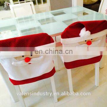 Hot Selling Fashion High Quality Velvet Santa Claus Christmas Chair Cover Decoration