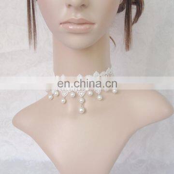 Beautiful Design Pearl Lace Necklace for Wedding photo-2
