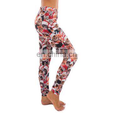 Sexy Compression Tights Dri Fit Running Push up Fitness Womens Printed Always Christmas Leggings photo-5