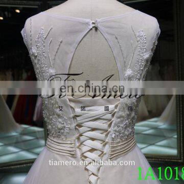 1A1018 Back Open See Through Embroidered Sash Prom Dress Evening Dress photo-5