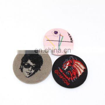 Embroidery shield pin badge