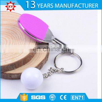 2017 design write Custom Table Tennis motion key ring