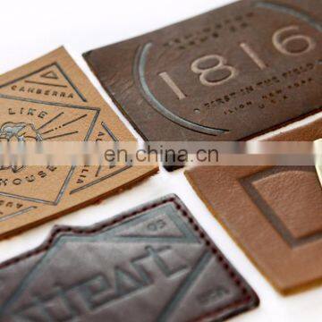 Custom High Quality Jacket Embossed Denim Leather Patch Labels photo-4
