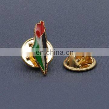 Palestine country flag map pin badge