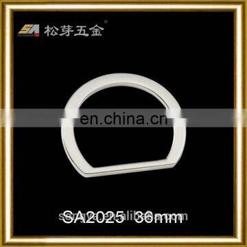 China Dongguan Factory Hot Selling Zinc Alloy D Ring, Best Quality Plated D Ring For Bag Strap photo-2