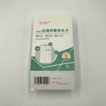 2020 new arrival clo2 portable air sterilization virus blocker card chlorine dioxide virus shut out card