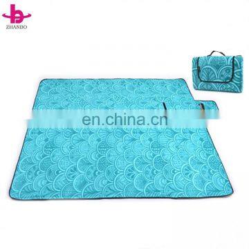 Polar Fleece China Factory Wholesale Folding Picnic Waterproof Insulation Blanket photo-5