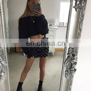 LAITE S2001 Custom Cotton Women Plus Size Sweater Crop Top Crew Neck Sweatshirts Women Crewneck Sweatshirt photo-4