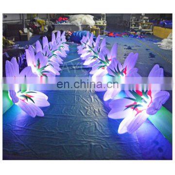 Colorful LED Inflatable Flower Chain Wedding Flower Stage Decoration For Sale photo-2