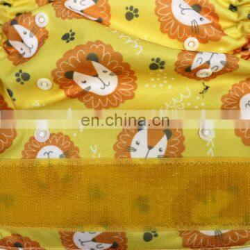 Waterproof Adjustable Size Baby Washable Nappy,100% Cotton Reusable Cloth Diapers for Newborn Babies photo-5