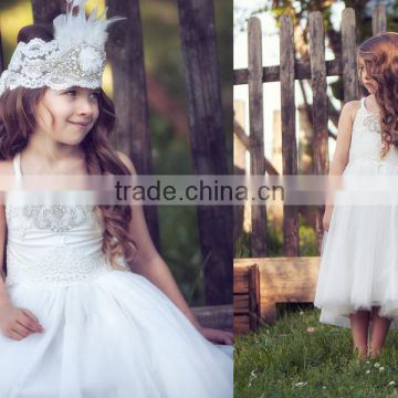 flower girl dress tulle dress baby girl birthday dress communion dress