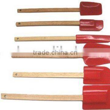 silicone spatulas with wooden handle/BBQ tools