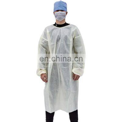 Cheap AAMI PB70 LEVEL 1/2/3 Waterproof Medical Disposable Hospital Isolation Gowns with Elastic Cuff