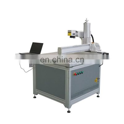 Bigger working area metal engraving Sliding rail fiber laser marking machine 20w 30w 50w 100w