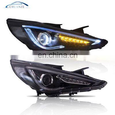 Good Quality Sequential wholesale LED Headlights 6th Gen i45 2011 2012 2013 2014 headlamp for HYUNDAI Sonata