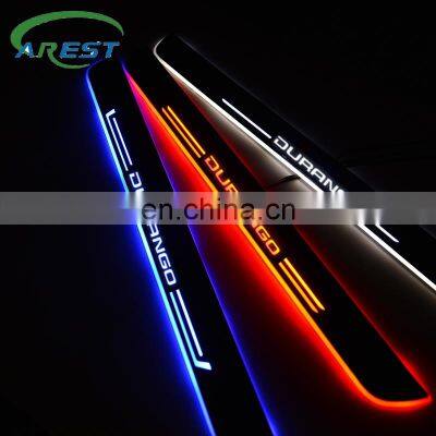 Acrylic Luminous Welcome Pedal Threshold Guard Protector Light For Dodge Durango (WD) 2011- 2019 Car Sticker Accessories