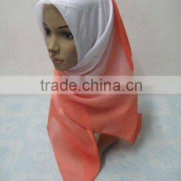 S887 newest voile intermediate color fashion hijab scarf head