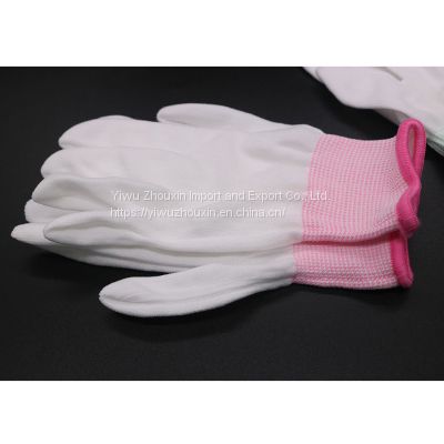 13-pin nylon gloves, thin white electronic factory polyester glove embryo in summer, and labor protection gloves