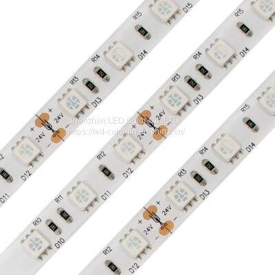 SMD 5050 Colorful Decoration White Body led strip light for room