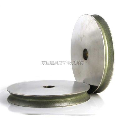 V groove grinding wheels or glass edging beveling machine pencil edge abrasive wheel arc shape medium grit