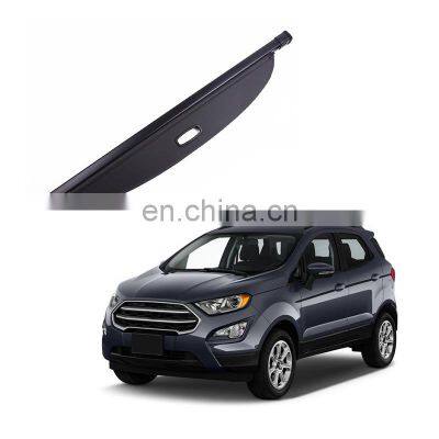 Black Beige Color Canvas Retractable Cargo Cover Tonneau Cover For Ford Ecosport 2018 2019