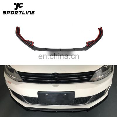 Black FRP GLI Front Bumper Lip for Volkswagen Jetta MK6 GLI Sedan 4-Door 13-15