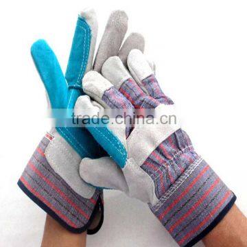 cheap price leather safety working gloves with reinforcement palm