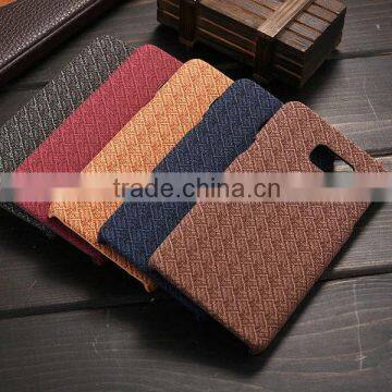 Manufacturer Wholesale Weave Style With Washed Cloth Phone Case for Samsung Galaxy Note 5