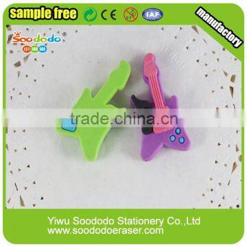3D Guitar Shape Musical Rubber Eraser photo-3