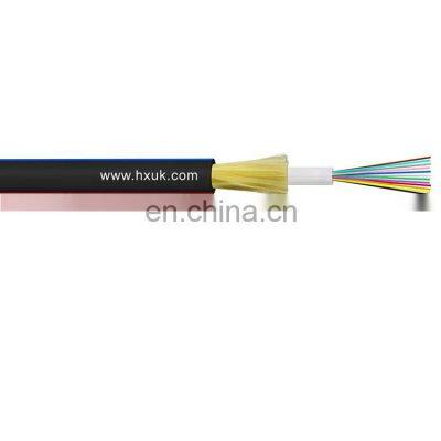 Hanxin GYFXTY aramid yarn high strength glass JET indoor outdoor distribution cable with black or color HDPE sheath