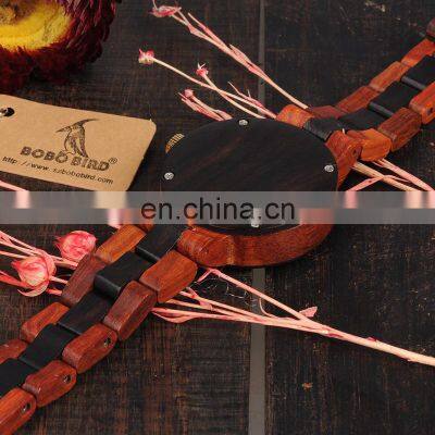 BOBO BIRD Engraved Wood Watches Women Luxury Brand Automatic Wood Wrist Watches Movement With Sandalwood photo-5
