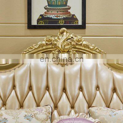 Luxury Royal Living Room Leather Sofa Set photo-4
