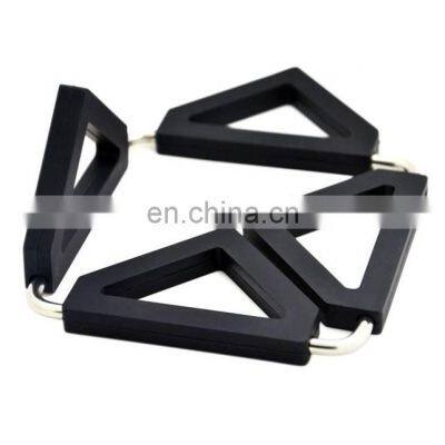 Expandable Trivet Silicone Stainless Steel Foldable Pot Holder Hot Pad photo-2