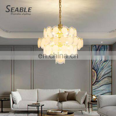 Good Price Indoor Decoration Lighting Home Cafe Villa Luxury Glass Ceiling Chandelier