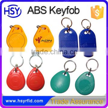 13.56mhz door access control system high frequency waterproof ultralight round keyfob