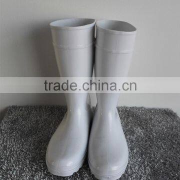 china popular white PVC industry food boots