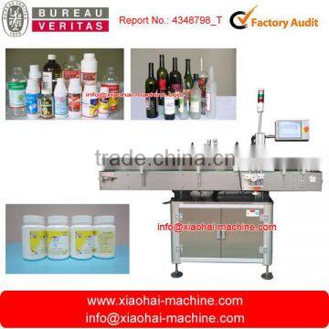 Two or Three Sides Neck body Adhesive Label Round Beer Bottle Labeling Machine