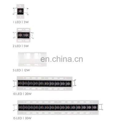 Energy Saving Anti Glare Recessed Strobe Free Office Home 2 4 10 20 30 W LED Linear Downlight photo-2