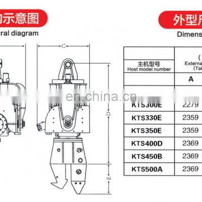 Kyotechs Brand Excavator Pile Hammer Attachments Hydraulic Vibratory Vibro Driver