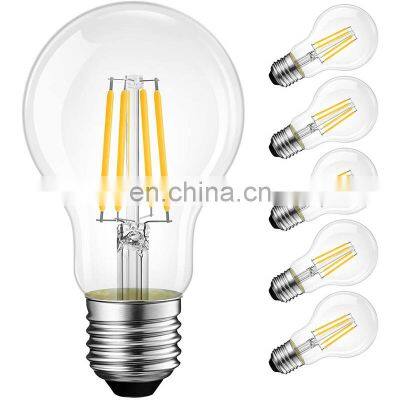 Retro Edison LED Bulbs Filament Light 220V A60 Glass Bulb Lamp 10W 12W