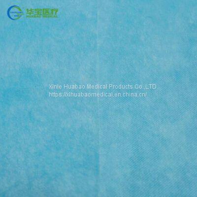 Pe Coated Non Woven Medical Pe Film Isolation Gown Material Coveralls Material photo-5
