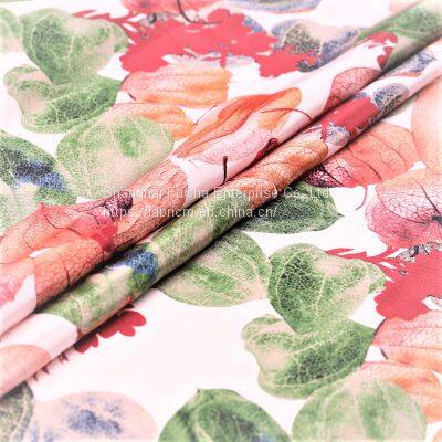 Flower Digital Print Viscose Chiffon Fabric sublimation printing fabric