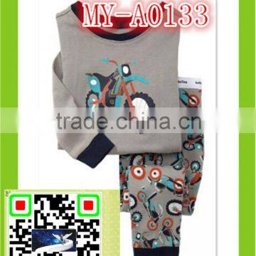 fabric for kids pajamas with Motorcycle print MY-A0133