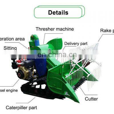 Large Output Capacity Portable Engine Combine Rice Mini Harvester Machine photo-2