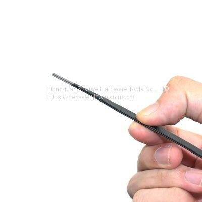 Steel Carbon Tweezers Anti-static Black Thin Pointed Curved Mouth Household Home Repair Nail Pick 10#tweezers